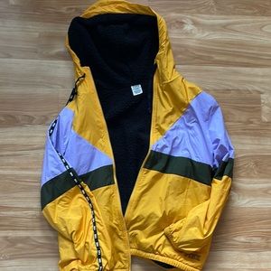 Pink Sherpa lined anorak